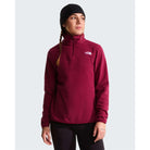 The North Face Women's Glacier Fleece ¼ Zip Jacket-Burgundy Crush-Killington Sports