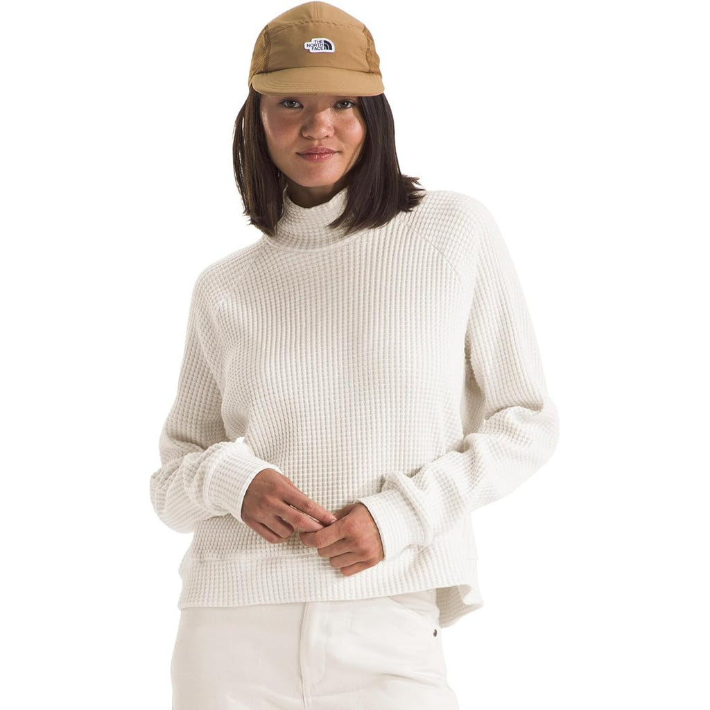 The North Face Women's Long Sleeve Mock Neck Chabot-White Dune-Killington Sports