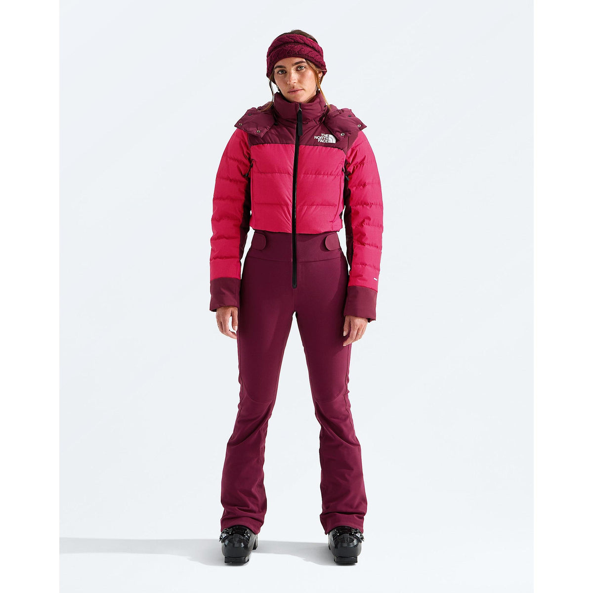 The North Face Women's Off The Clock One-Piece-Burgundy Crush/Lali Guran-Killington Sports