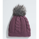 The North Face Women's Oh Mega Fur Pom Lined Beanie-Midnight Mauve-Killington Sports