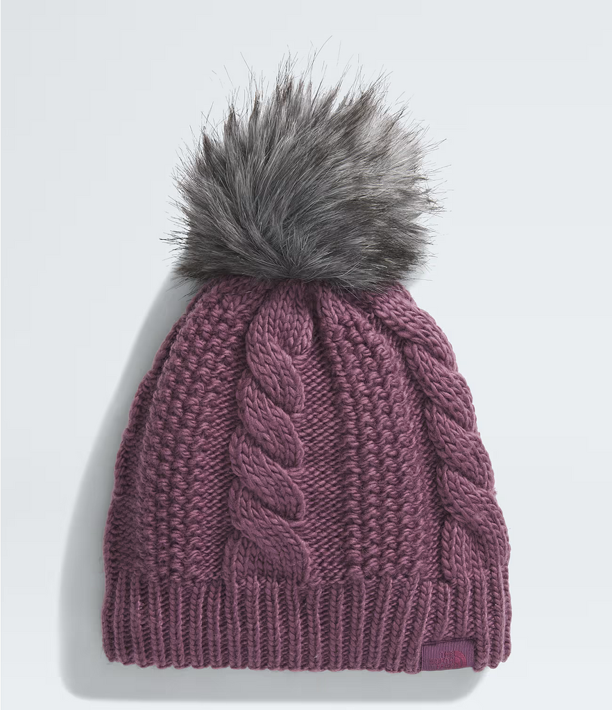 The North Face Women's Oh Mega Fur Pom Lined Beanie-Midnight Mauve-Killington Sports