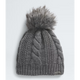 The North Face Women's Oh Mega Fur Pom Lined Beanie-TNF Medium Grey Heather-Killington Sports