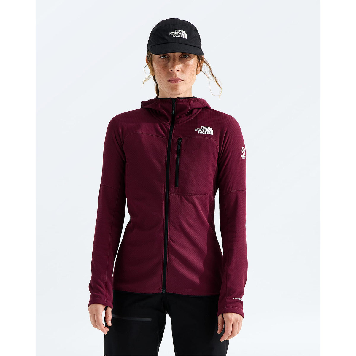 The North Face Women's Summit FUTUREFLEECE™ Full Zip Hoodie-Burgundy Crush-Killington Sports