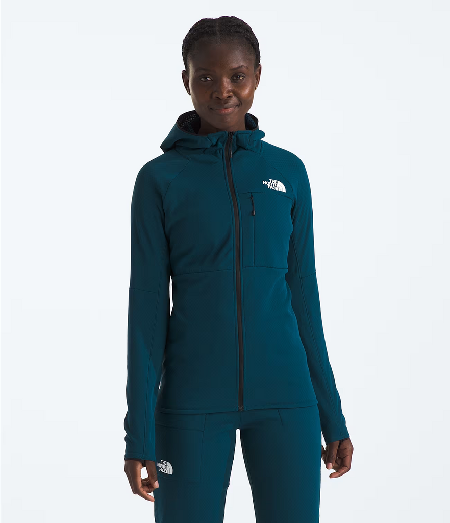 The North Face Women's Summit FUTUREFLEECE™ Full Zip Hoodie-Midnight Petrol-Killington Sports