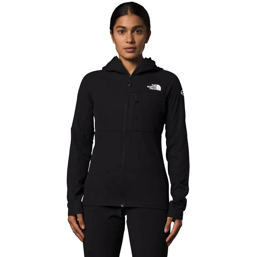 Womens black north face top hoodie
