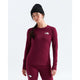 The North Face Women's Summit Pro Baselayer Crew-Burgundy Crush-Killington Sports