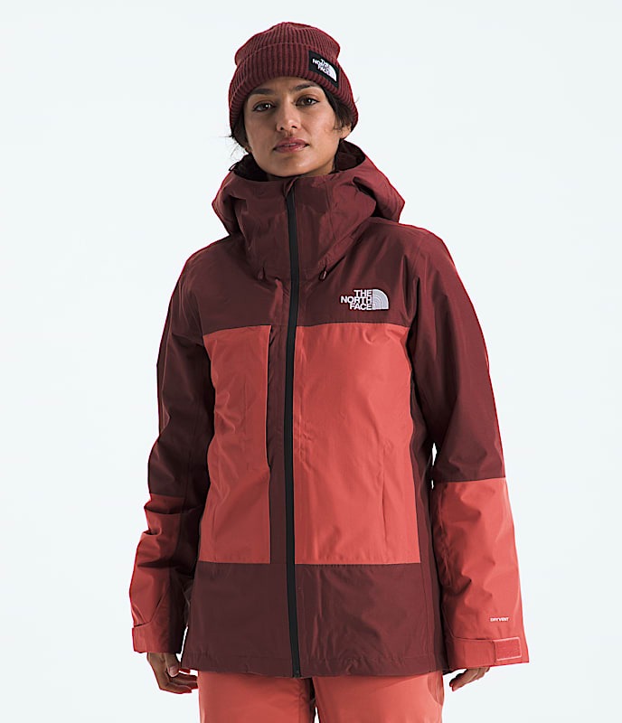 The North Face Women's Thermoball Snow Triclimate Jacket-Sumac/Mars Dust-Killington Sports