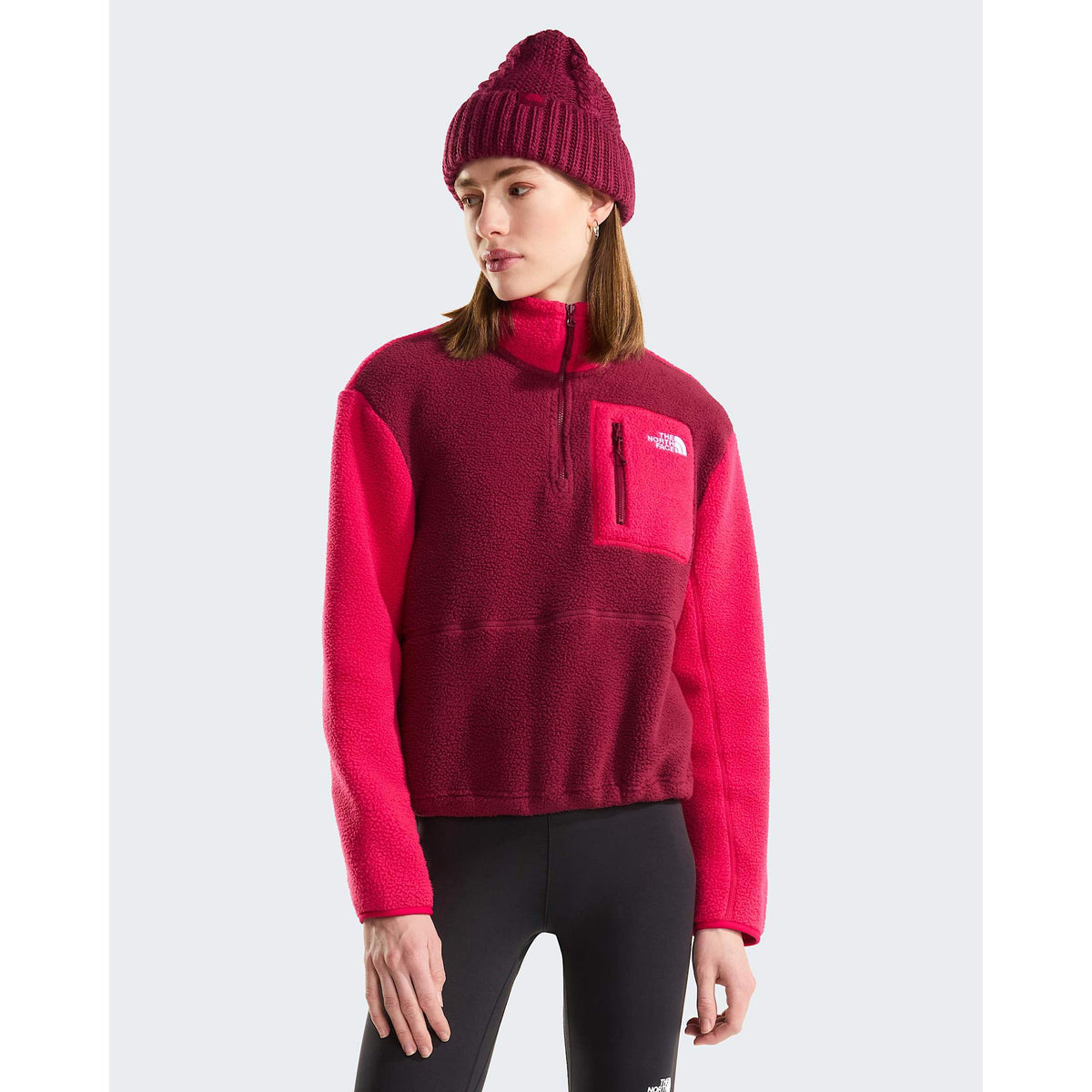 The North Face Women's Yumiori ¼ Zip-Burgundy Crush/Lali Guran-Killington Sports