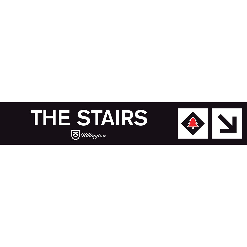 The Stairs Trail Sign-Killington Sports