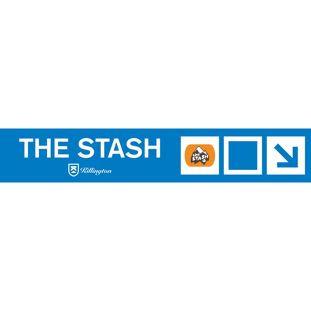 The Stash Trail Sign-Killington Sports