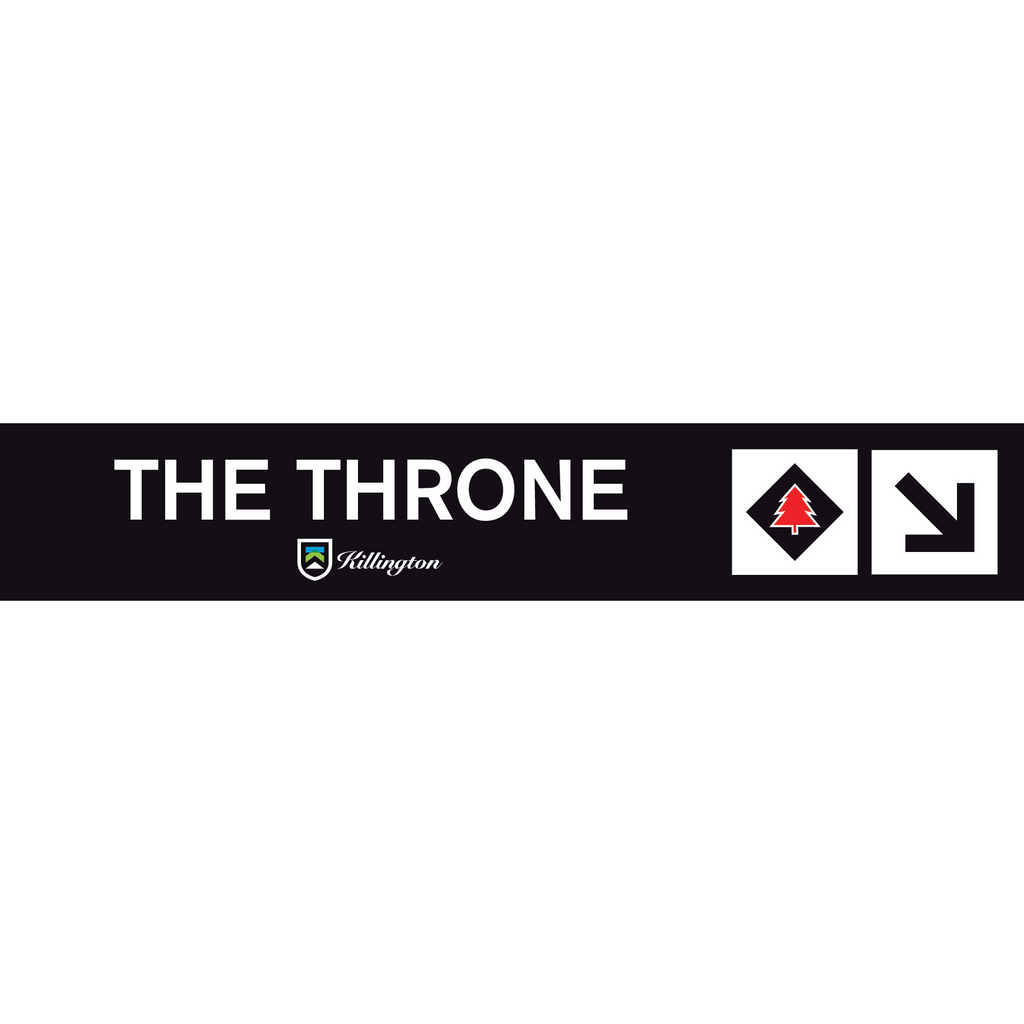 The Throne Trail Sign-Killington Logo-Killington Sports