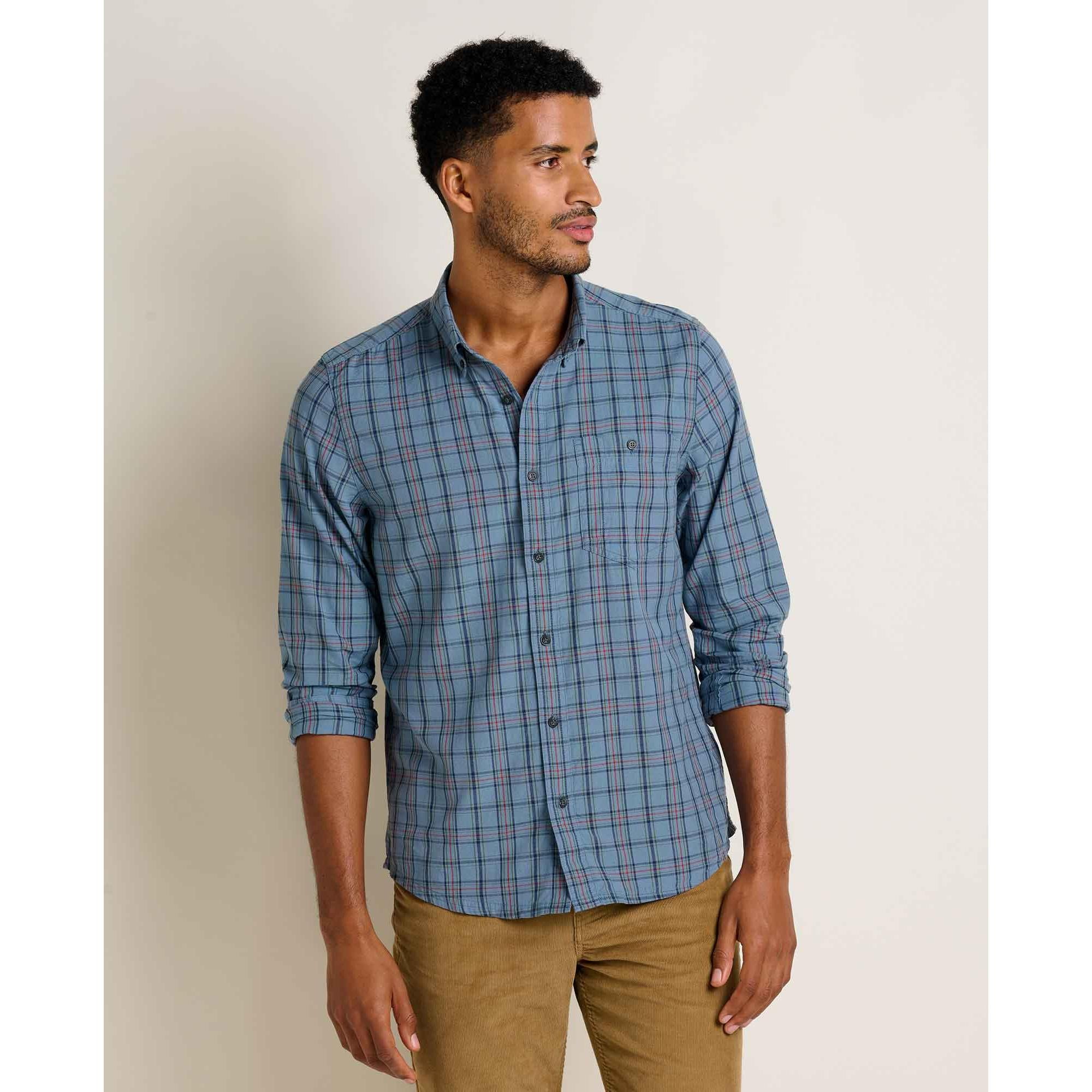 Toad & Co Men's Airscape Long Sleeve Shirt-North Shore Check-Killington Sports