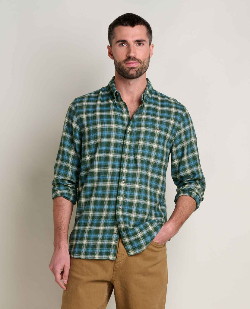 Toad & Co Men's Airsmyth Long Sleeve Shirt-Pasture Mini Check-Killington Sports