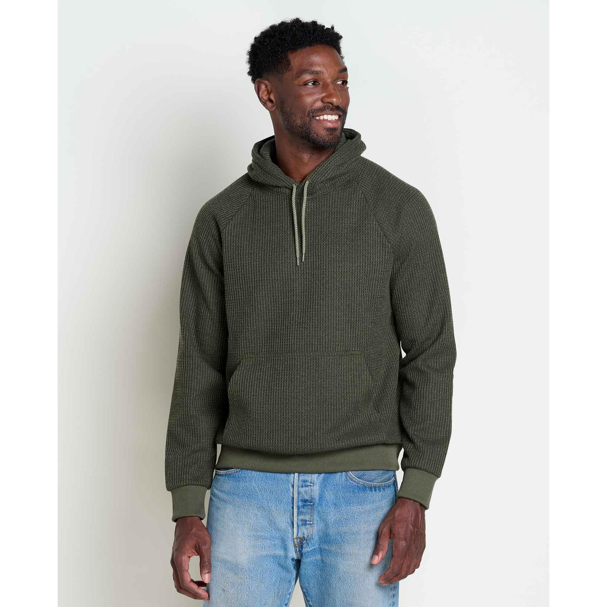 Toad & Co Men's Bitterroot Long Sleeve Hoodie-Olive-Killington Sports