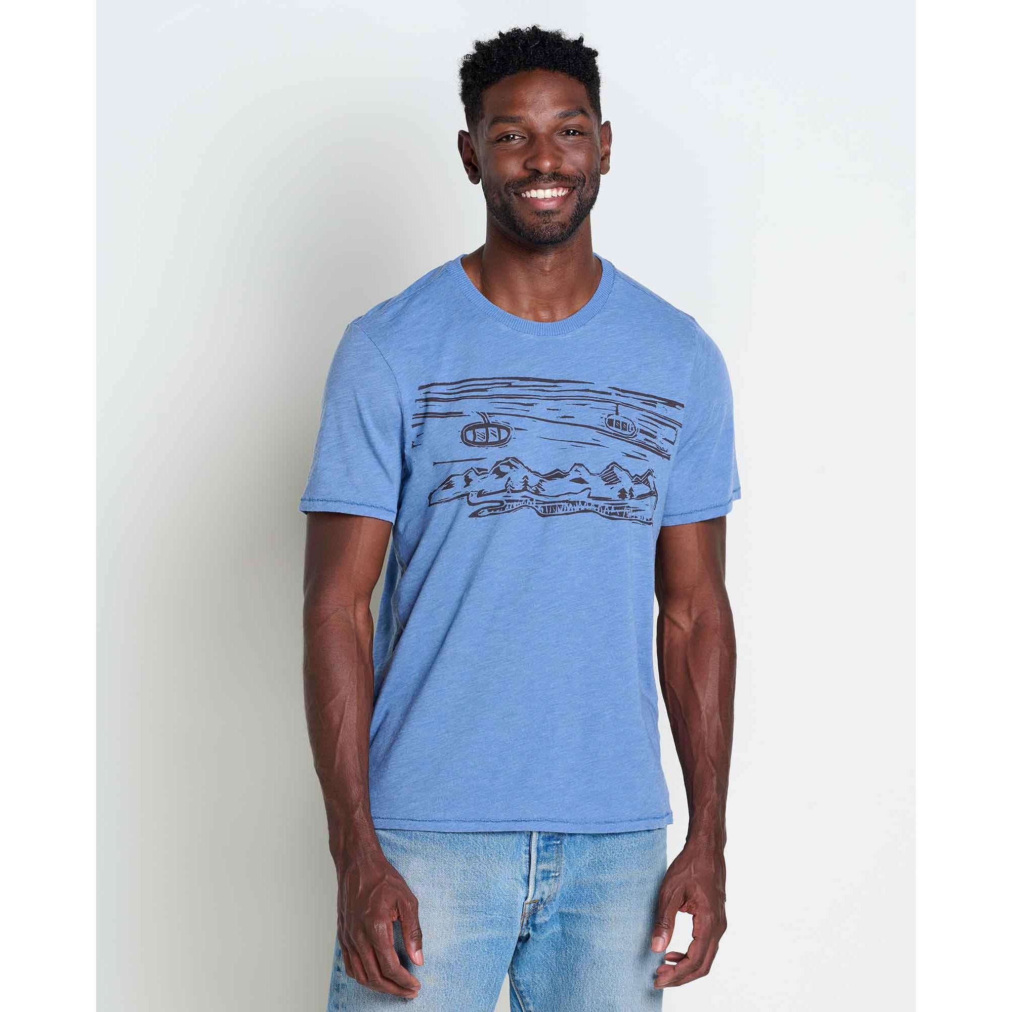 Toad & Co Men's Boundless Jersey Short Sleeve Crew-Kyanite-Killington Sports