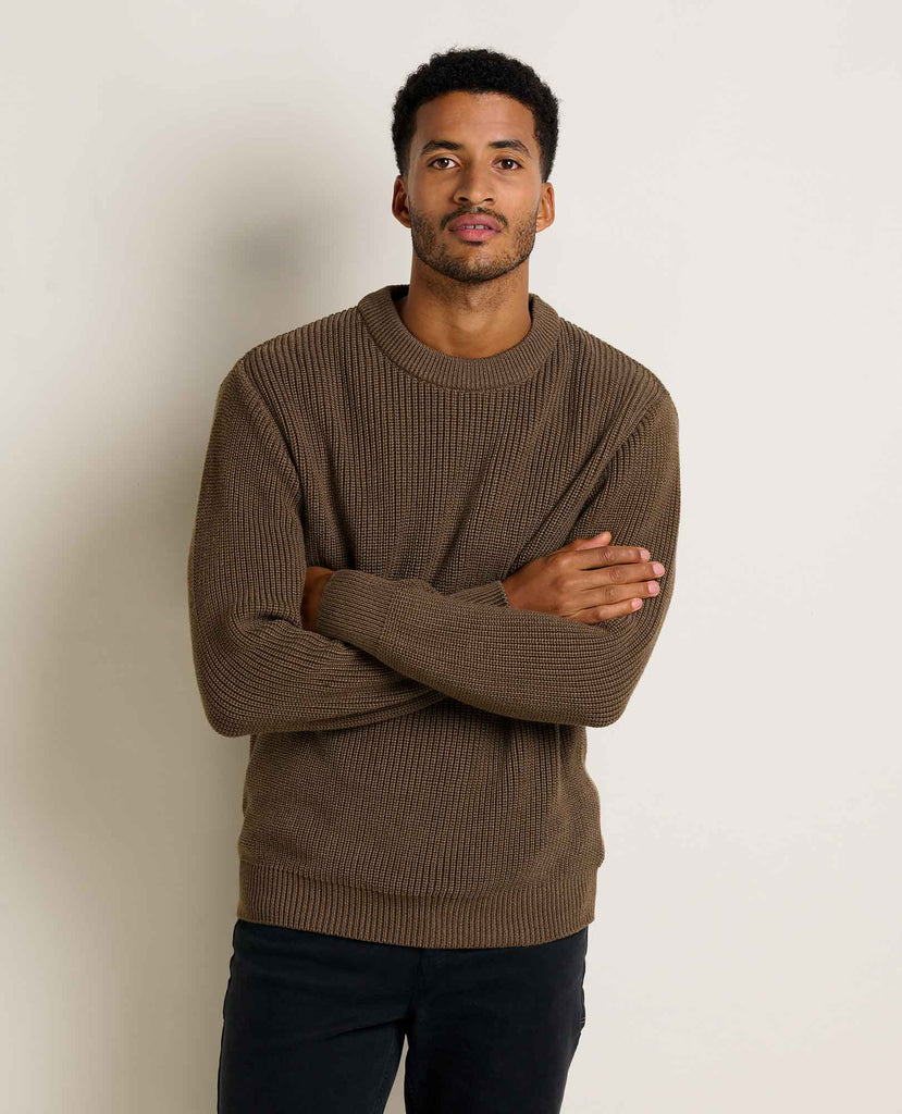 Toad & Co Men's Butte Crew Sweater-Teak-Killington Sports