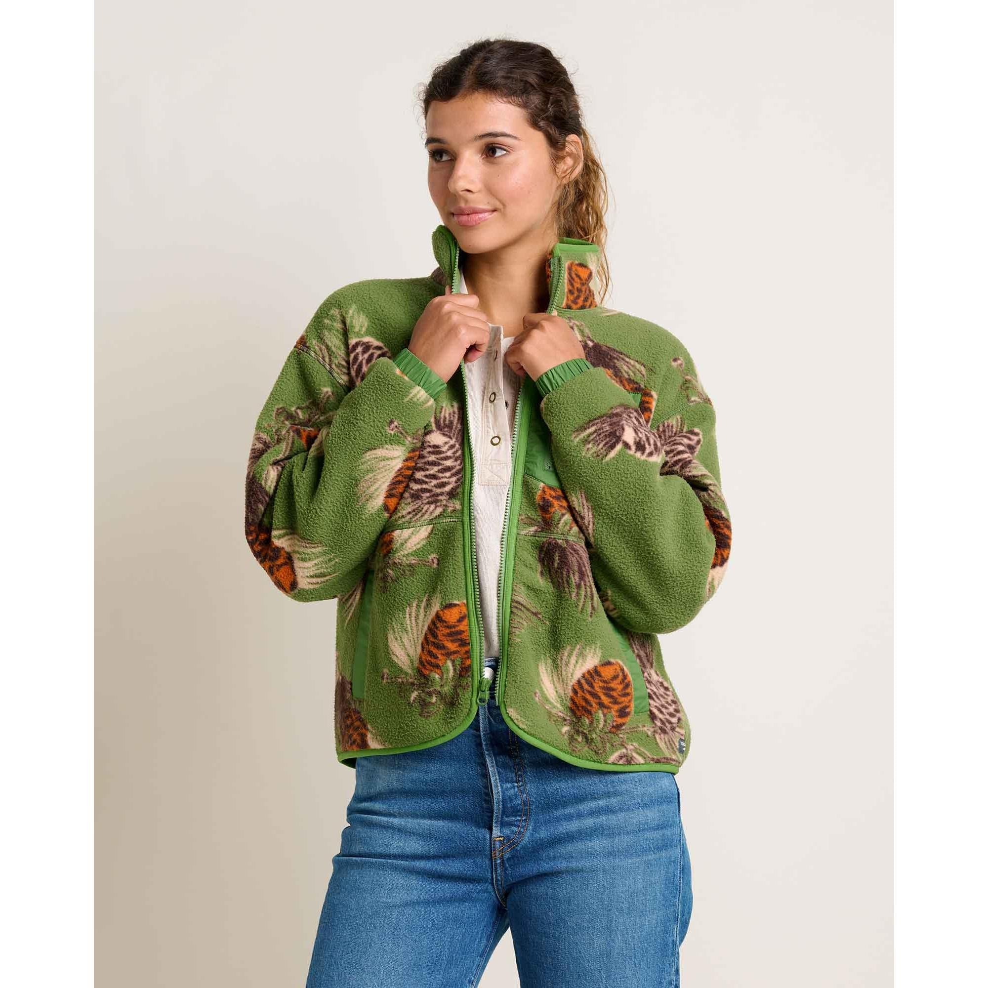 Toad & Co Women's Campo Fleece Jacket-Artichoke Pinecone Print-Killington Sports