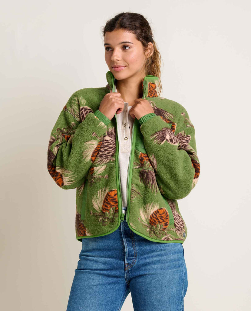 Toad & Co Women's Campo Fleece Jacket-Artichoke Pinecone Print-Killington Sports