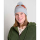Toad & Co Women's Cazadero Pom Beanie-Heather Grey Strawberry-Killington Sports