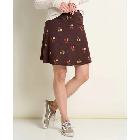 Toad & Co Women's Chaka Skirt-Carob Duo Print-Killington Sports