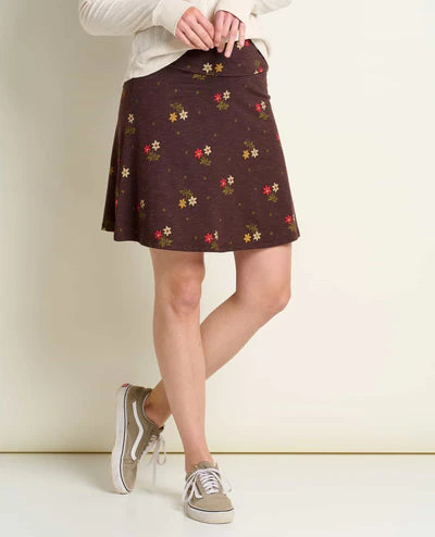 Toad & Co Women's Chaka Skirt-Carob Duo Print-Killington Sports