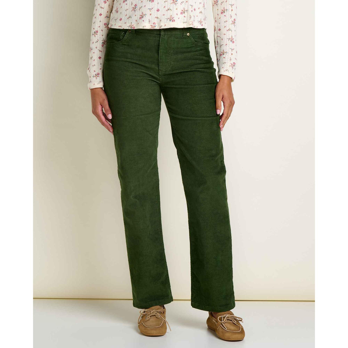Toad & Co Women's Coaster Cord Slim Pant-Epidote-Killington Sports
