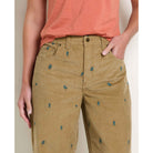 Toad & Co Women's Coaster Cord Wide Leg Pant Embroidered-Killington Sports