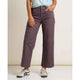 Toad & Co Women's Earthworks Wide Leg Crop Pant-Raisin-Killington Sports
