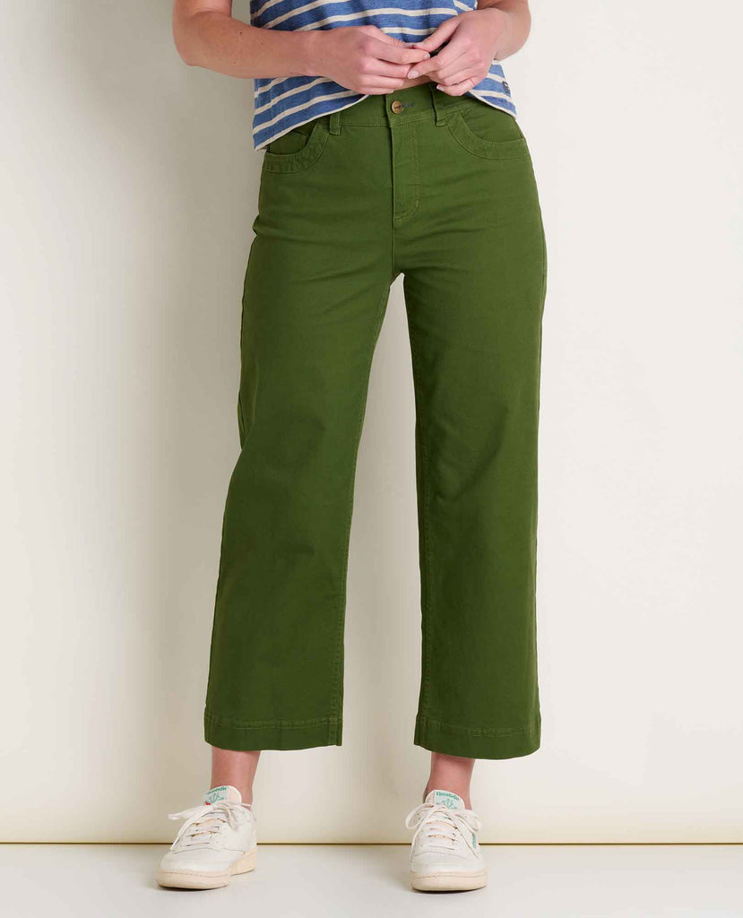 Toad & Co Women's Earthworks Wide Leg Pant-Epidote-Killington Sports