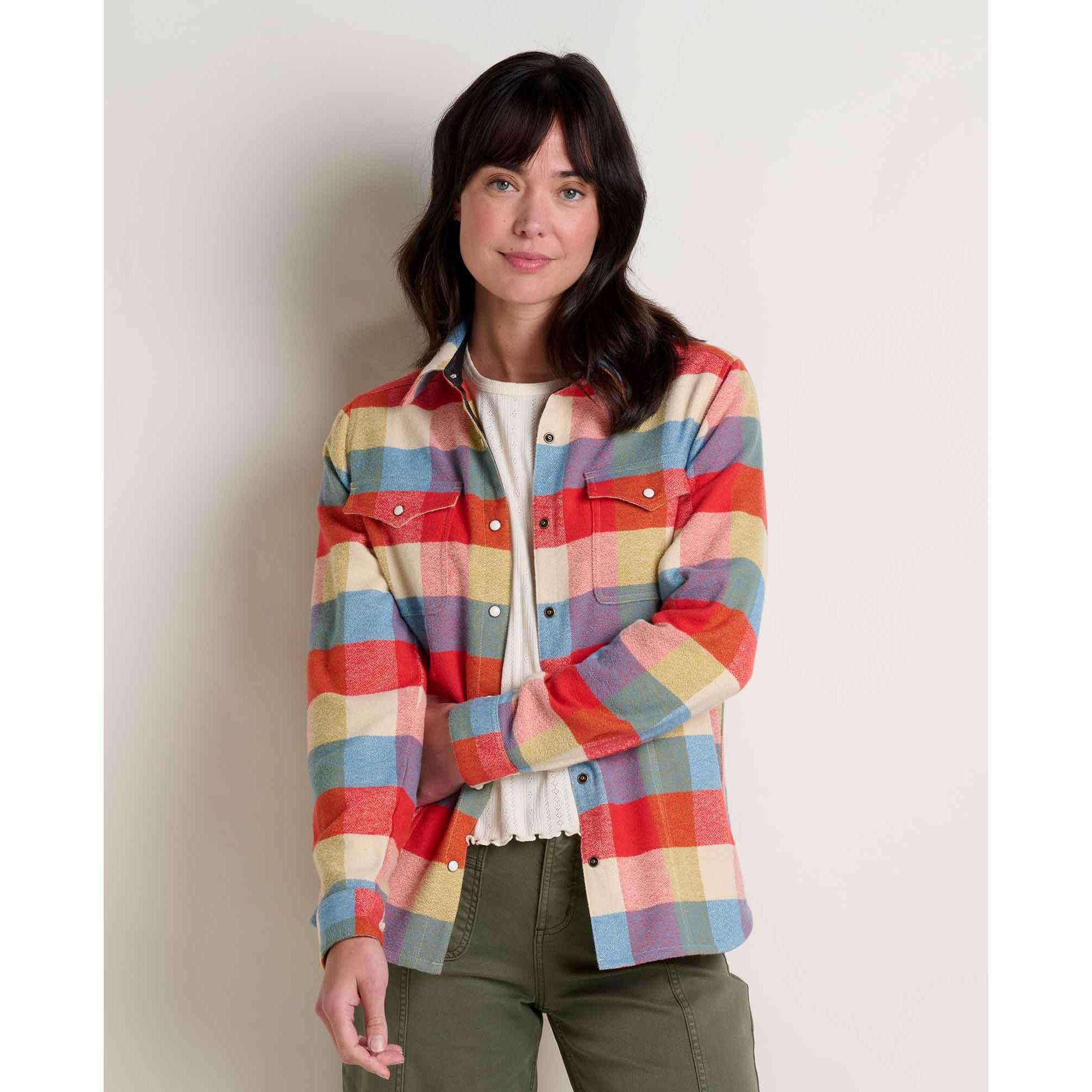 Toad & Co Women's Folk Yeah Shirt Jacket-Salamander-Killington Sports