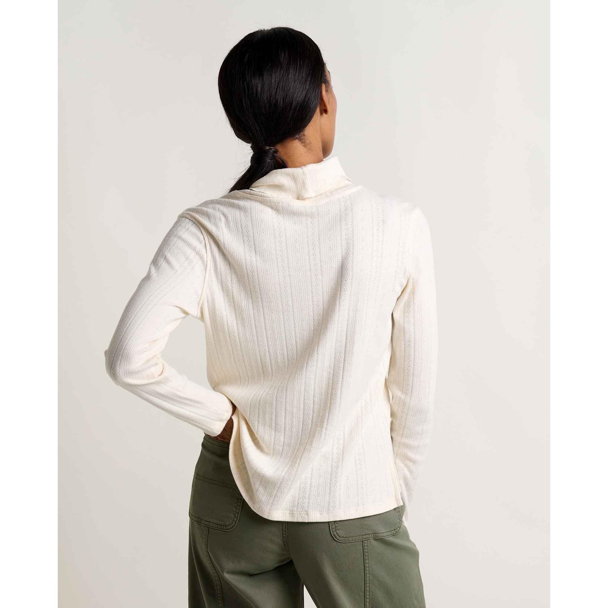 Toad & Co Women's Foothill Pointelle Long Sleeve T-Neck-Killington Sports