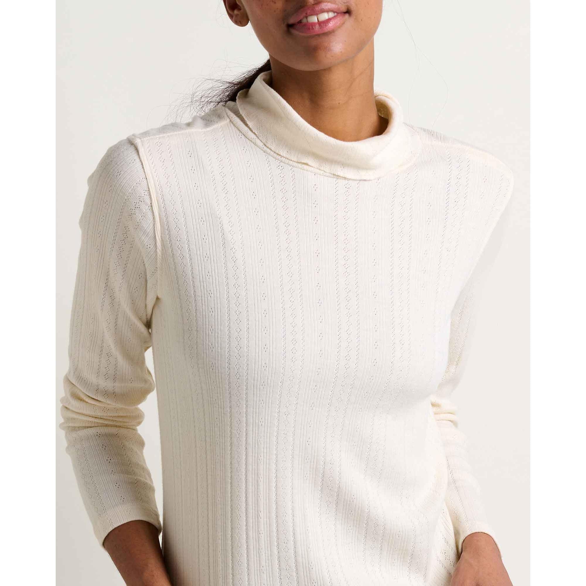 Toad & Co Women's Foothill Pointelle Long Sleeve T-Neck-Killington Sports