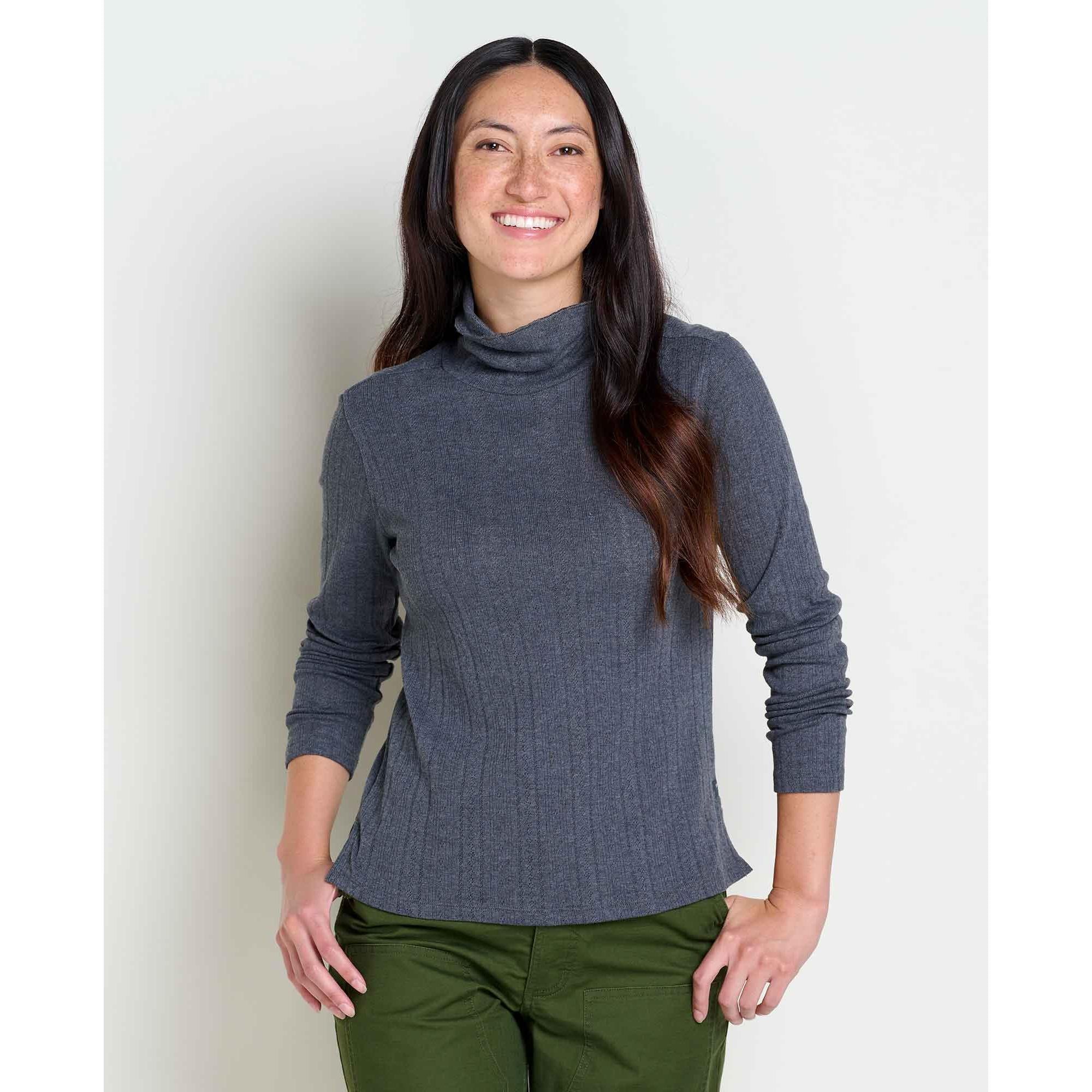 Toad & Co Women's Foothill Pointelle Long Sleeve T-Neck-Killington Sports