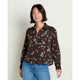 Toad & Co Women's Manzana Boxy Longsleeve Shirt-Barnwood Print-Killington Sports