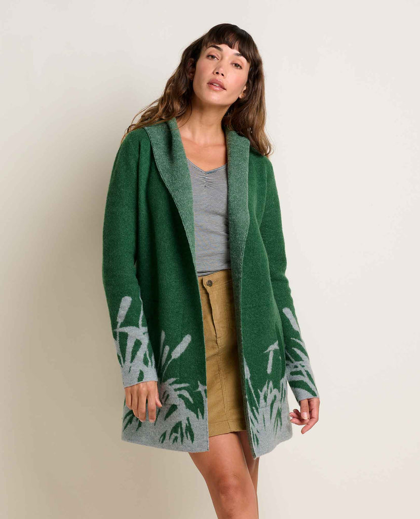 Toad & Co Women's Merino Heartfelt Hoodie-Pasture Cattail-Killington Sports