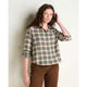 Toad & Co Women's Re-Form Flannel Boxy Shirt-Cilantro Pattern-Killington Sports
