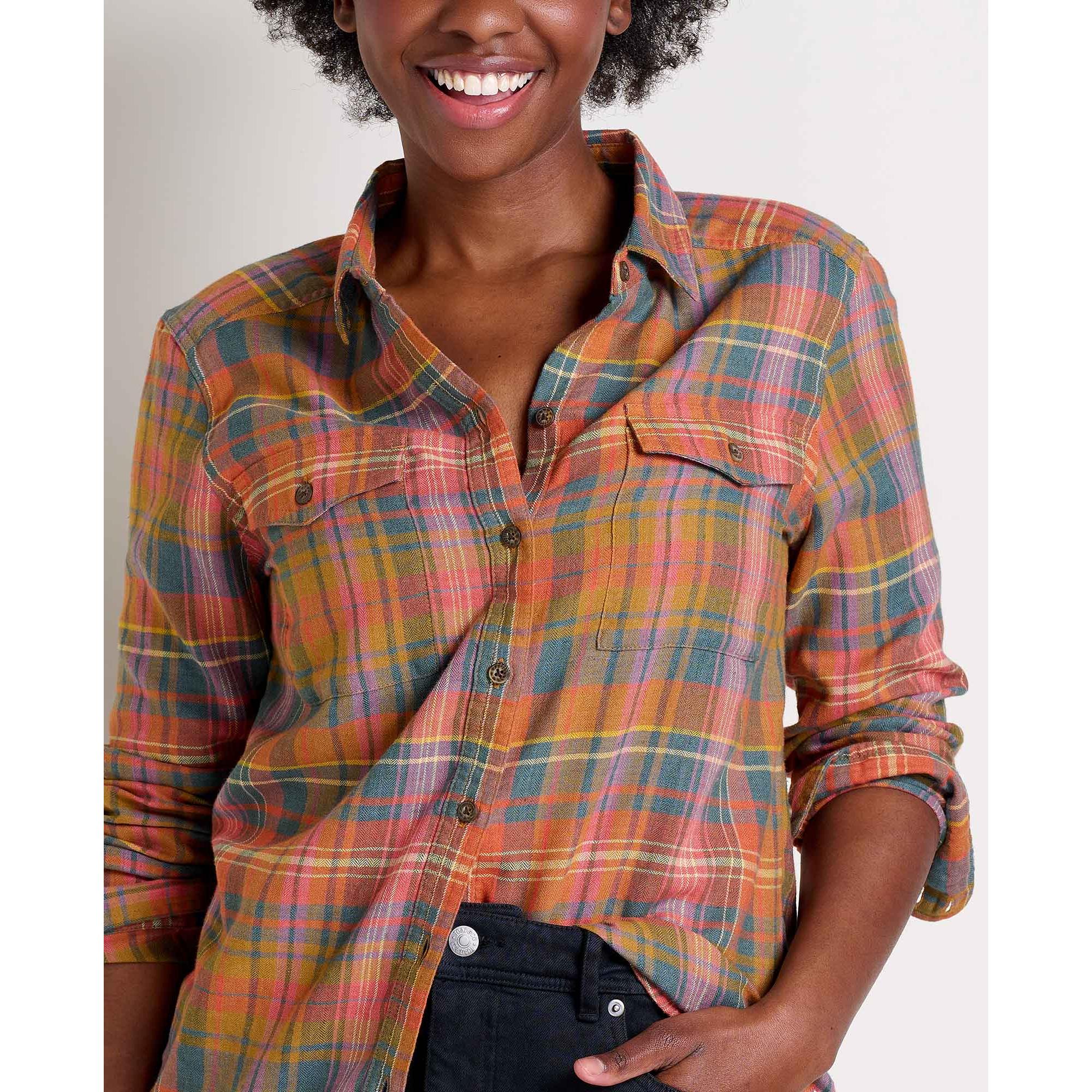 Toad & Co Women's Re-Form Flannel Long Sleeve Shirt-Killington Sports