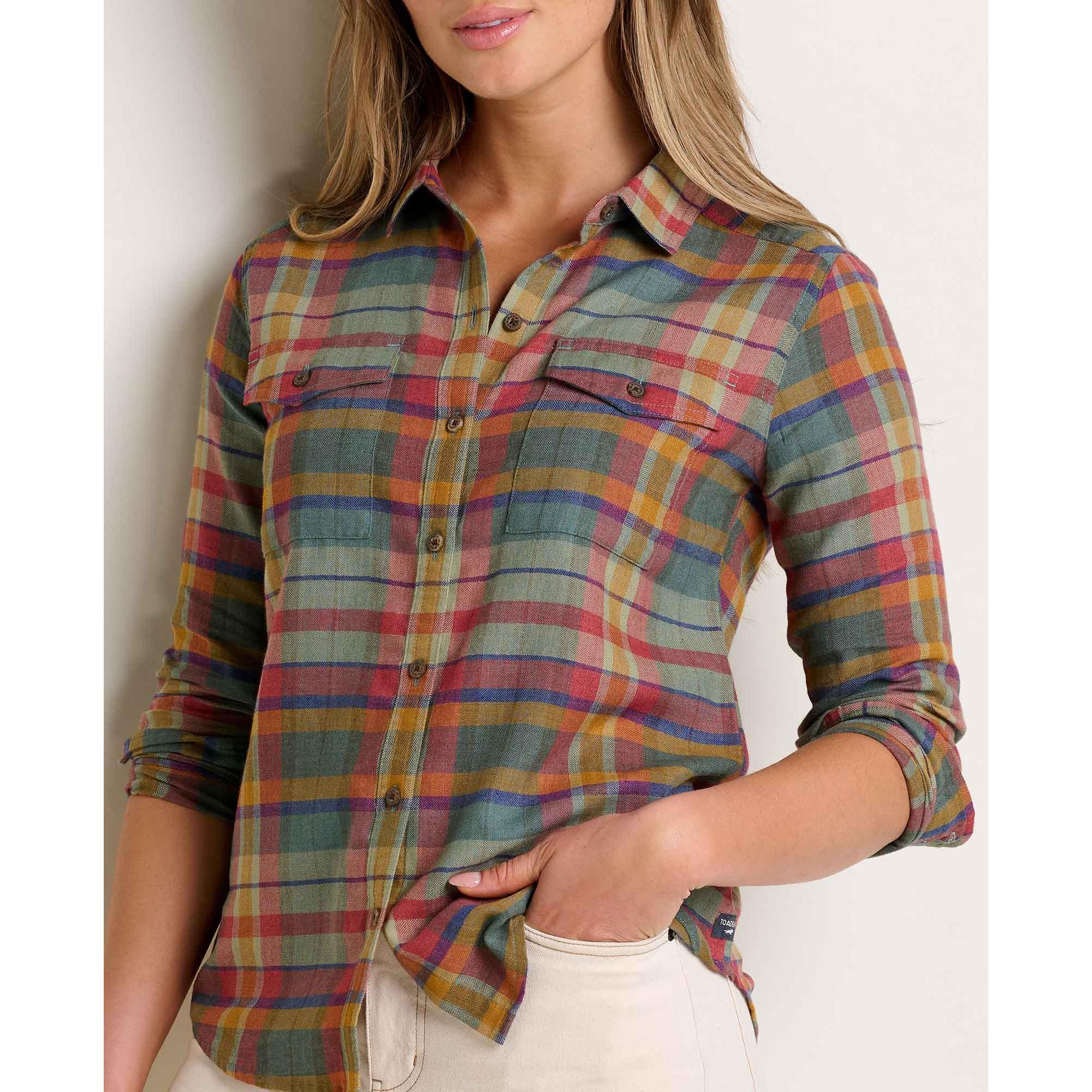 Toad & Co Women's Re-Form Flannel Long Sleeve Shirt-Killington Sports
