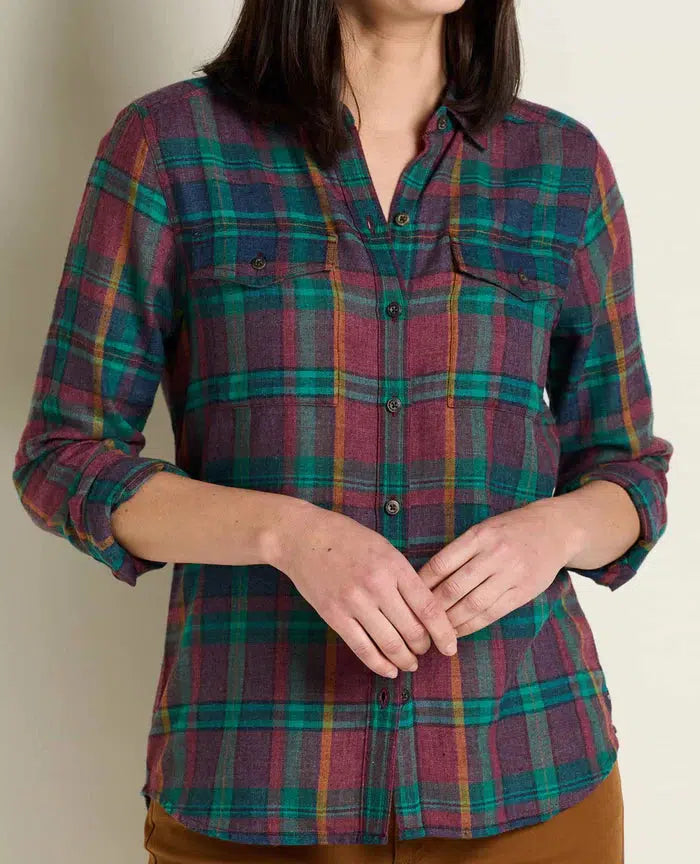 Toad & Co Women's Re-Form Flannel Longsleeve Shirt-Killington Sports