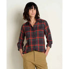 Toad & Co Women's Re-Form Flannel Longsleeve Shirt-Black-Killington Sports