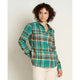 Toad & Co Women's Re-Form Flannel Longsleeve Shirt-Cyan-Killington Sports