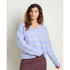 Toad & Co Women's Toddy Pullover Sweater-Weathered Blue Pattern-Killington Sports