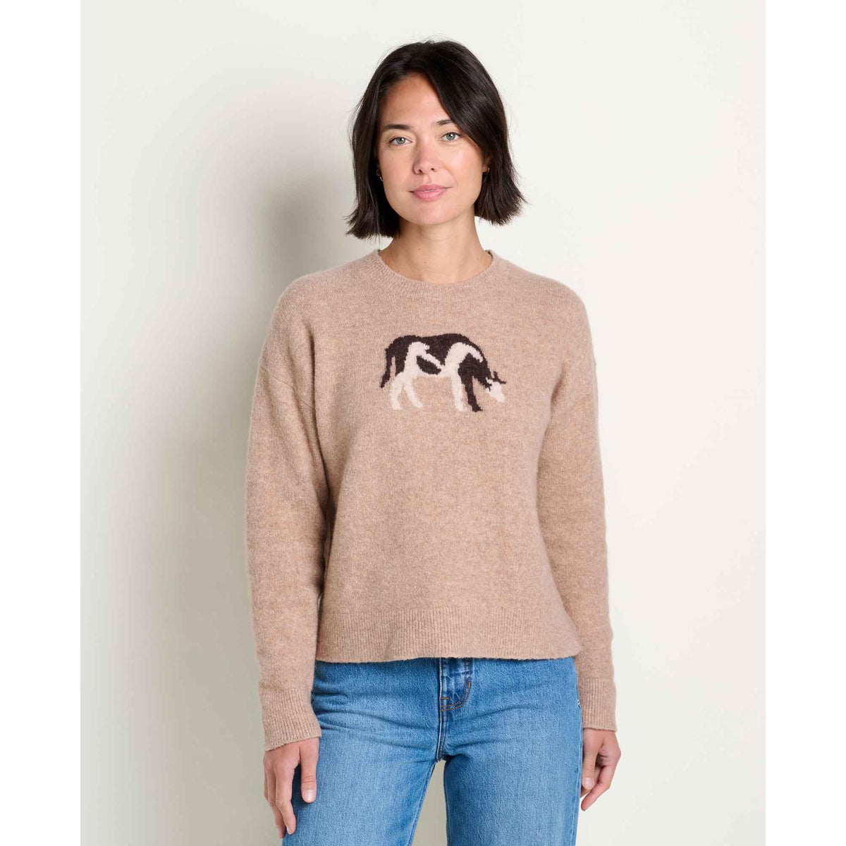 Toad & Co Women's Wasatch Crew Sweater-Cattail Jacquard Pattern-Killington Sports