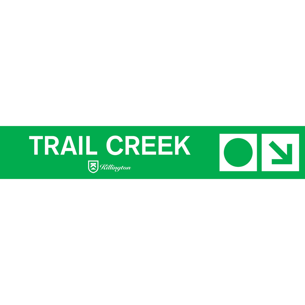 Trail Creek Trail Sign-Killington Sports