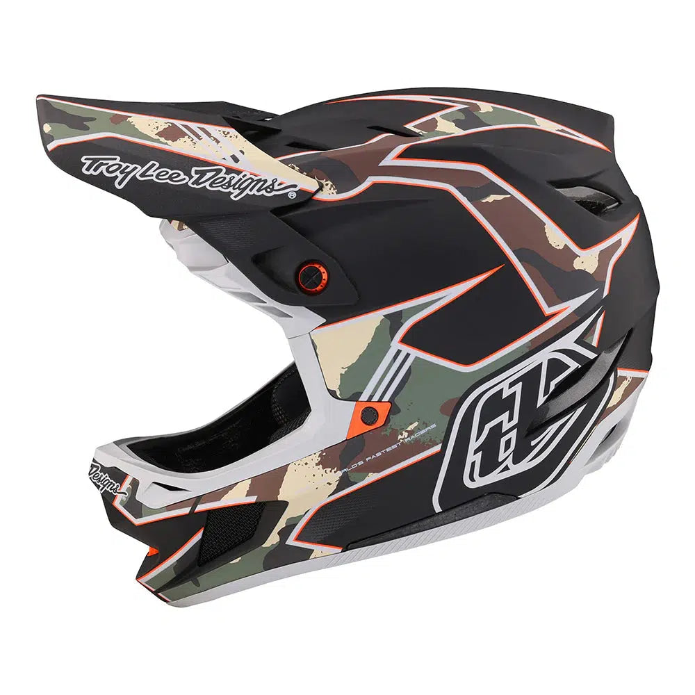 Troy Lee D4 Composite Helmet-Army Green-Killington Sports