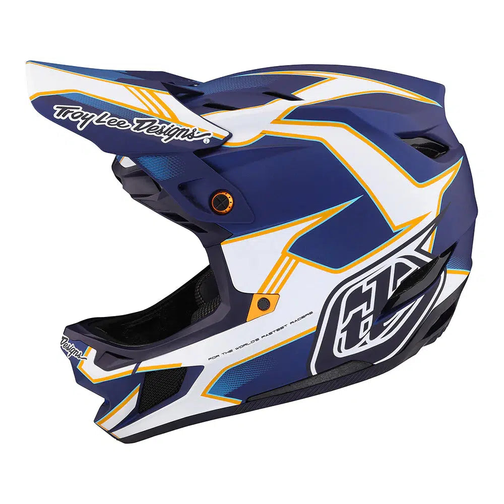 Troy Lee D4 Composite Helmet-Blue-Killington Sports