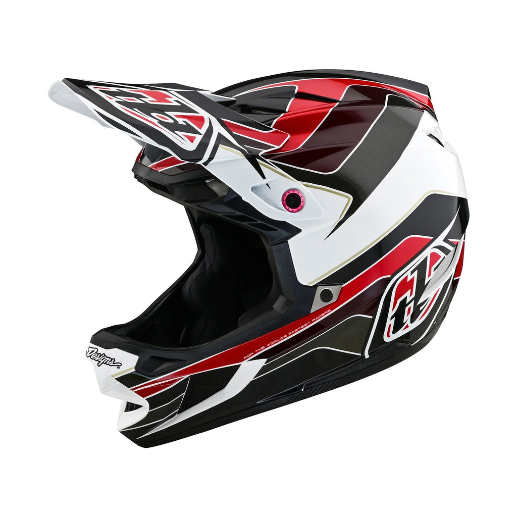 Troy Lee Designs D4 Polyacrylite Helmet Block w/MIPS-Charcoal/Red-Killington Sports