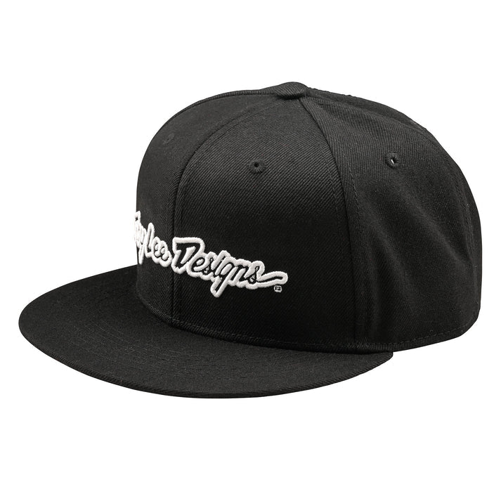 Troy Lee Designs Flat Bill Snapback Signature-Black-Killington Sports