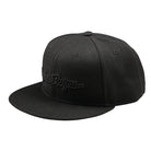Troy Lee Designs Flat Bill Snapback Signature-Black/Black-Killington Sports