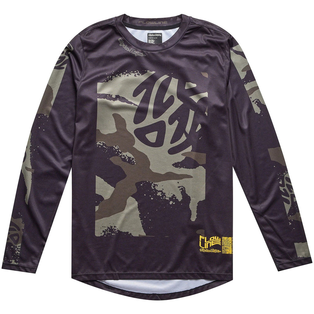 Troy Lee Designs Men's Flowline Longsleeve Jersey Confined-Black-Killington Sports